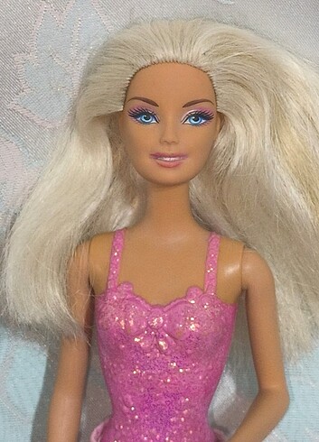 BARBIE DOLL kalıplı pembe simli tulum