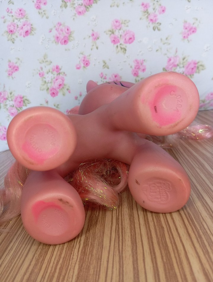 Pinkie Pie My Little Pony 8" Büyük Boy Simli Saçlı Kafa MLP 2008 - Görsel 4