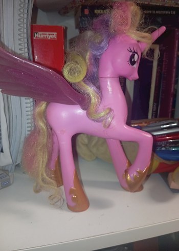 Pastel Pembe Kanatlı Unicorn Figür - Görsel 4