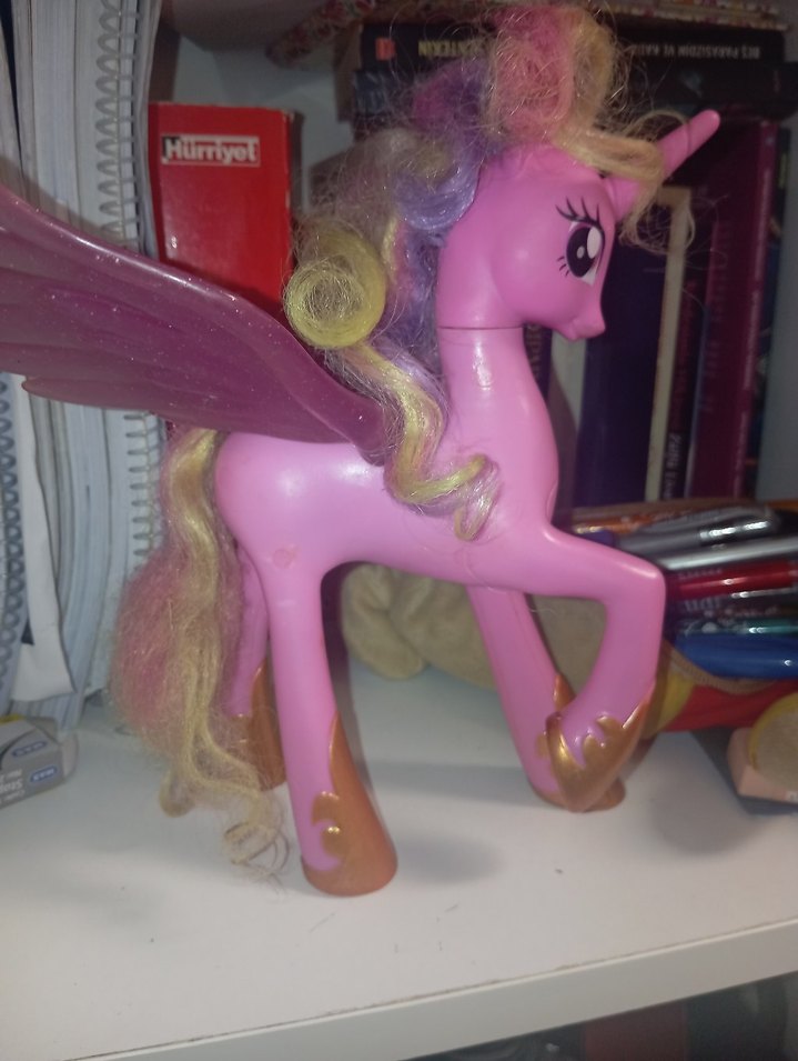 Pastel Pembe Kanatlı Unicorn Figür - Görsel 4