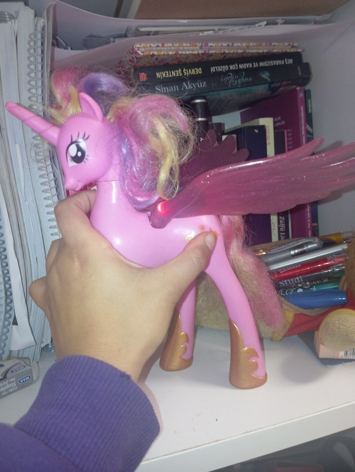 Pastel Pembe Kanatlı Unicorn Figür - Görsel 5