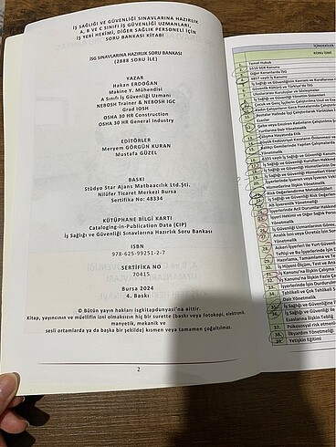  İş sağlığı ve güvenliği soru bankası