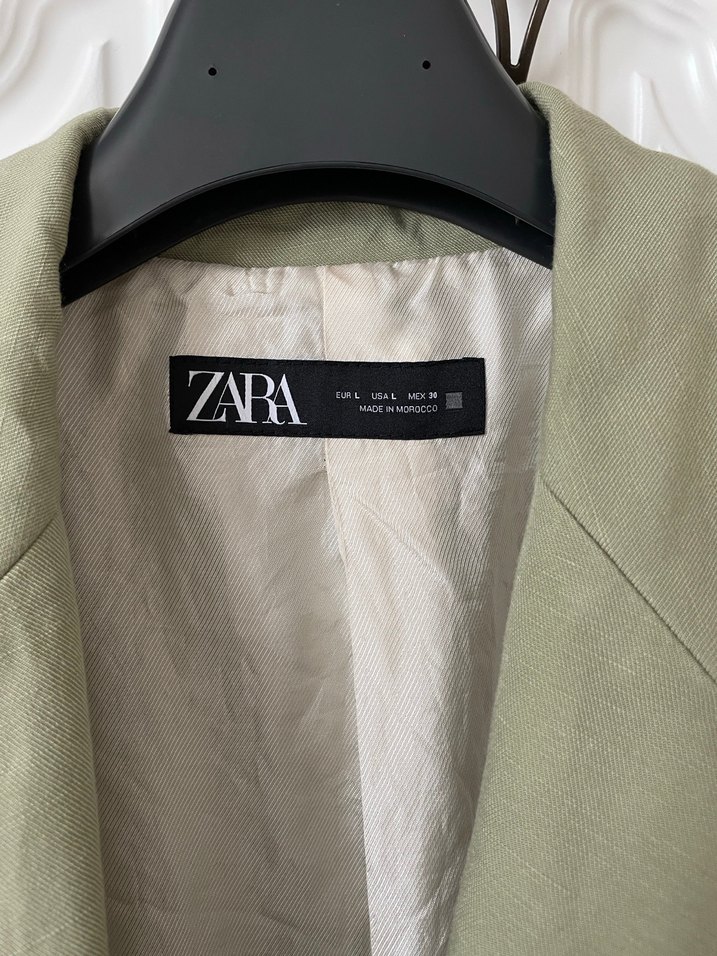 Zara yeşil blazer ceket S-M - Görsel 2