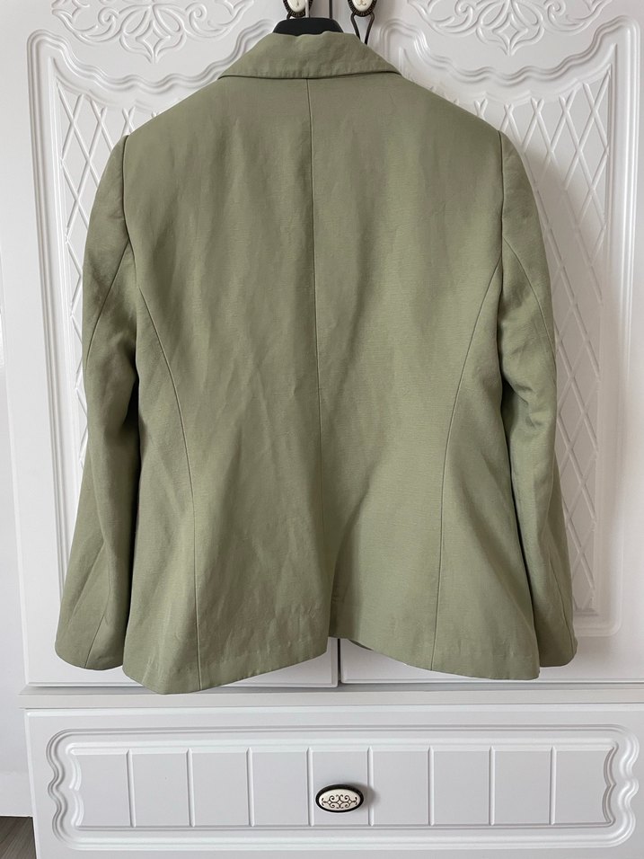 Zara yeşil blazer ceket S-M - Görsel 4