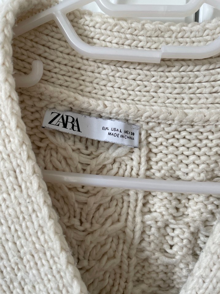 Zara krem Bohem Örgü Hırka S-M - Görsel 4