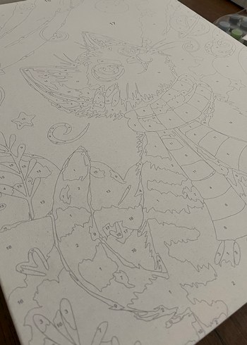 Beyaz ve Gri Kedi Temalı Boyama Seti - Görsel 7