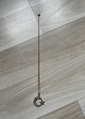 Ay yıldız gümüş kolye - Görsel 5