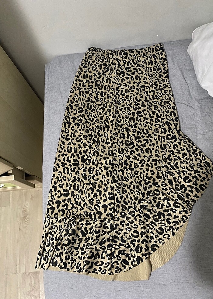 Leopar desenli etek - Görsel 2