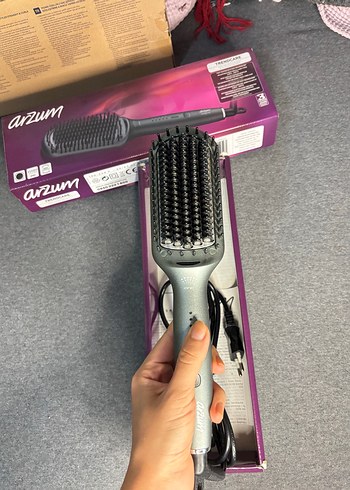 Arzum Trendcare Saç Düzleştirici Fırça Siyah - Görsel 4