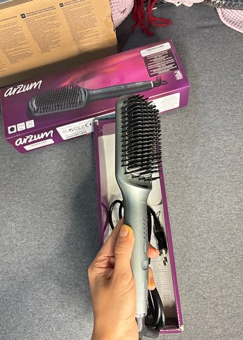 Arzum Trendcare Saç Düzleştirici Fırça Siyah - Görsel 5