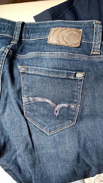 28 Beden Orjinal mavi jeans dar paça 