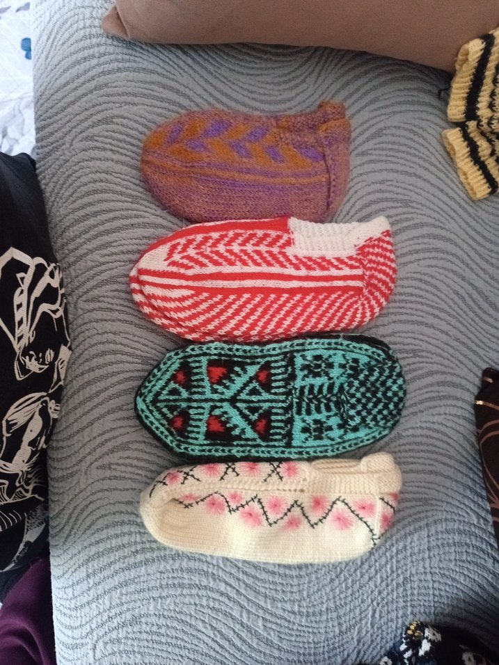 Nakışlı kadin Çorapları çok renkli çeyizlik - Görsel 4