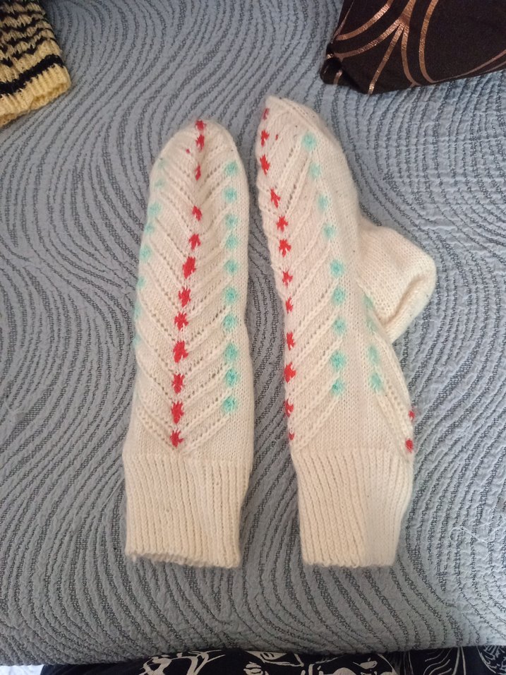 Nakışlı kadin Çorapları çok renkli çeyizlik - Görsel 3