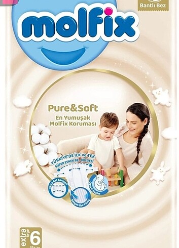 Molfix pure soft 6 numara bez 