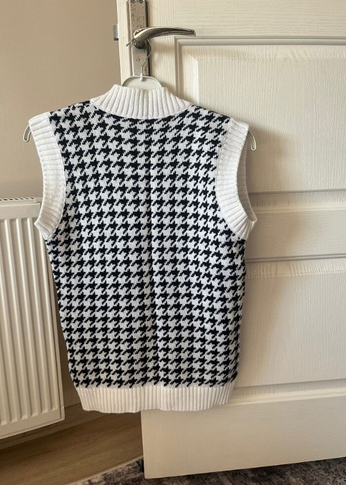 siyah-beyaz süveter  - Görsel 2