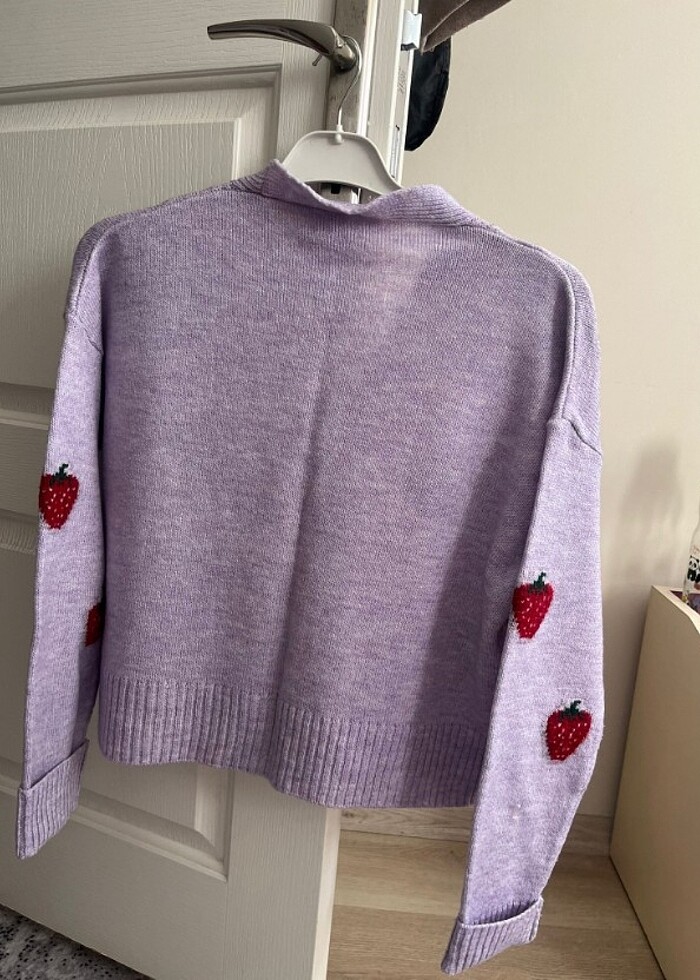 mor hırka - Görsel 2