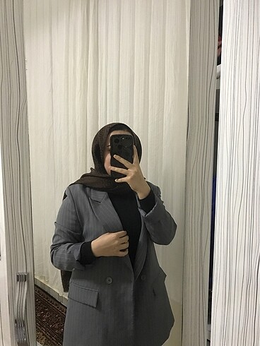Çizgili blezir çeket