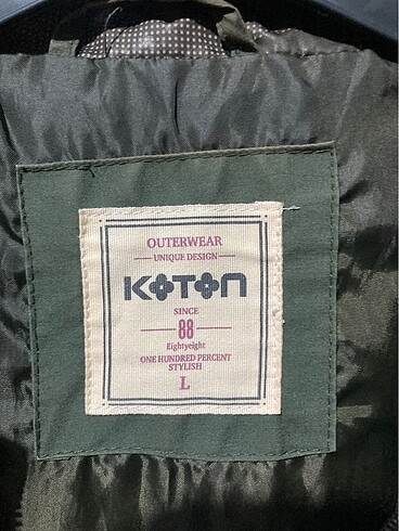 Koton Koton haki rengi yağmurluk