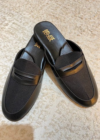 Erkek Siyah Tokalı Ev Terlikleri - Görsel 3