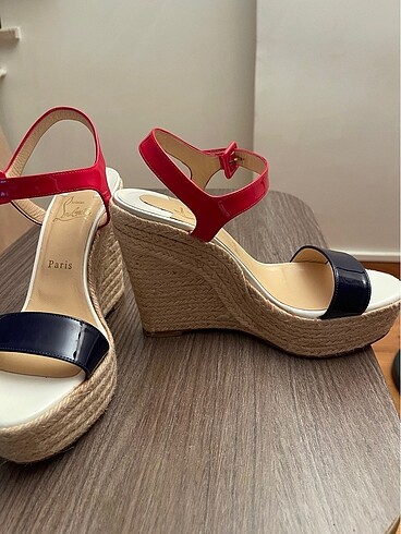 Christian Louboutin Dolgu Topuk Espadril - Görsel 6