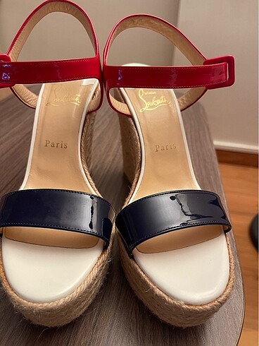 Christian Louboutin Dolgu Topuk Espadril - Görsel 8