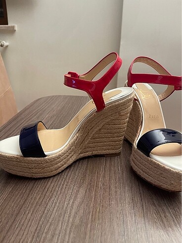 Christian Louboutin Dolgu Topuk Espadril - Görsel 7