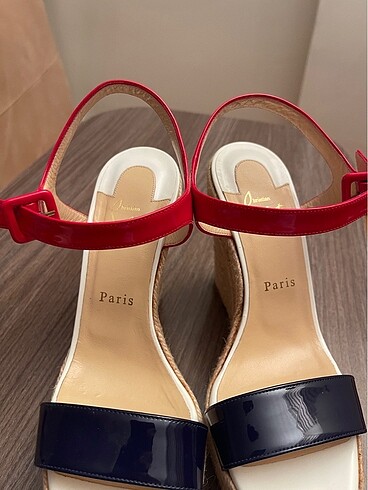 Christian Louboutin Dolgu Topuk Espadril - Görsel 9