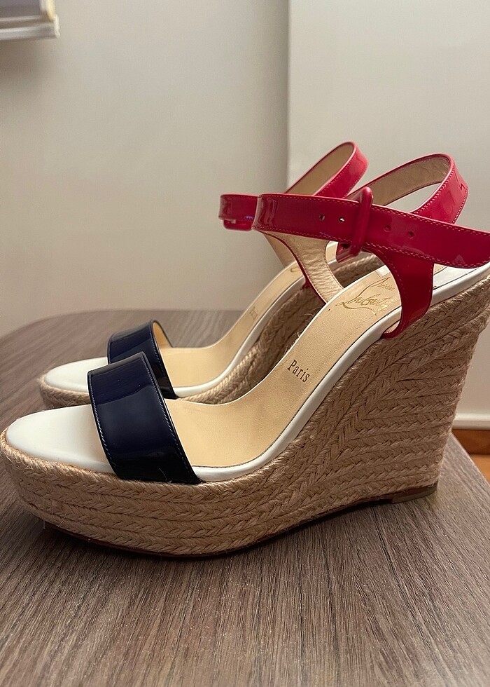 Christian Louboutin Dolgu Topuk Espadril - Görsel 2