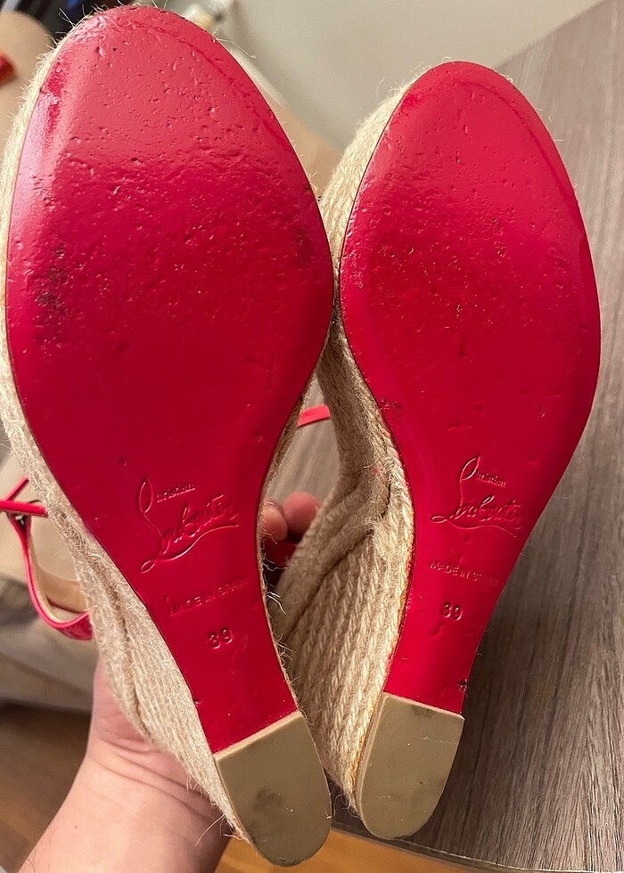 Christian Louboutin Dolgu Topuk Espadril - Görsel 5