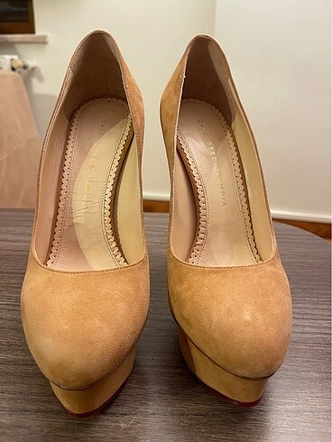 Charlotte Olympia Süet Topuklu Ayakkabı