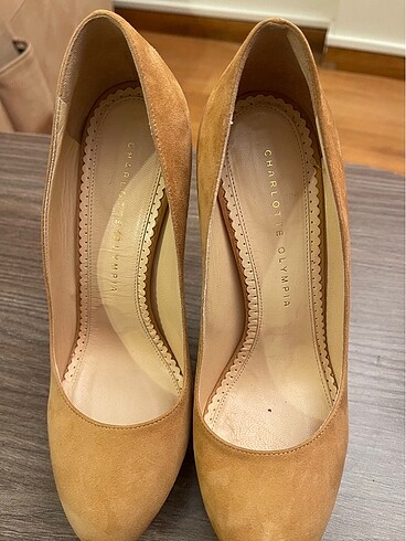 Charlotte Olympia Süet Topuklu Ayakkabı - Görsel 9