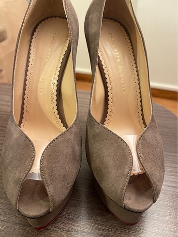 Charlotte Olympia Süet Topuklu Ayakkabı - Görsel 9