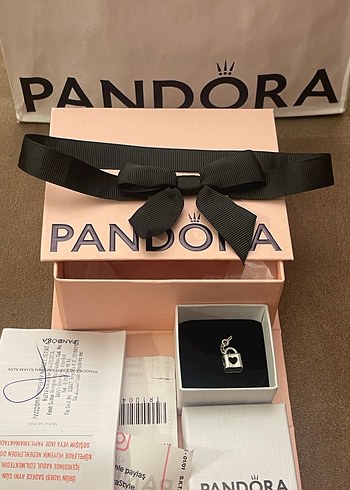 PANDORA KALPLİ ANAHTARLIK VE KİLİT CHARM - Görsel 9