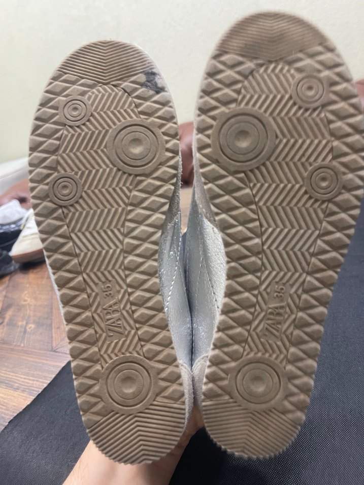 ZARA SİLVER TRAINERS SHOES - Görsel 5