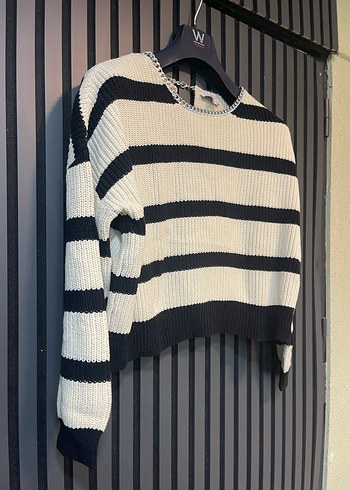 TWİST ZİNCİR YAKA TRİKO KAZAK - Görsel 6