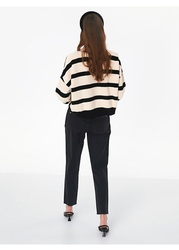 TWİST ZİNCİR YAKA TRİKO KAZAK - Görsel 4