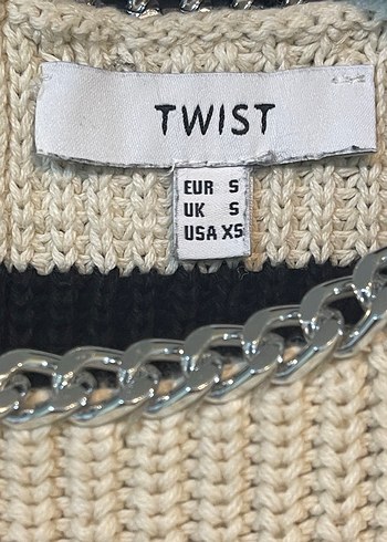 TWİST ZİNCİR YAKA TRİKO KAZAK - Görsel 8