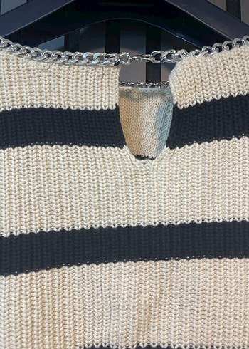 TWİST ZİNCİR YAKA TRİKO KAZAK - Görsel 11