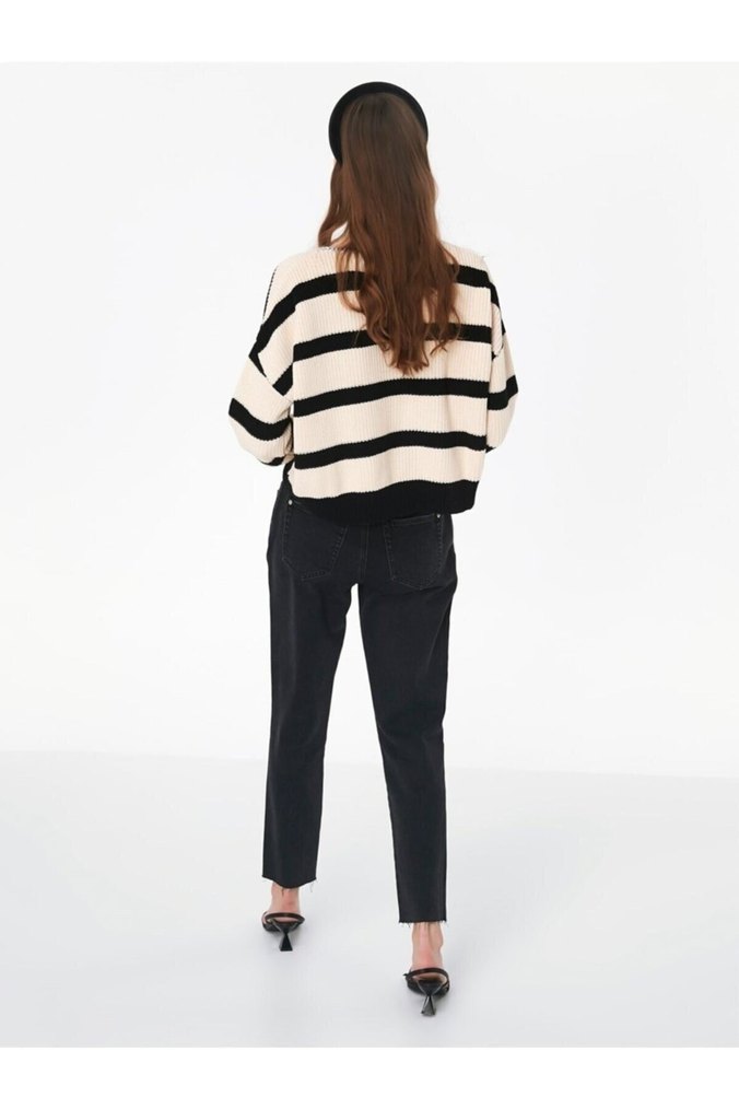 TWİST ZİNCİR YAKA TRİKO KAZAK - Görsel 4