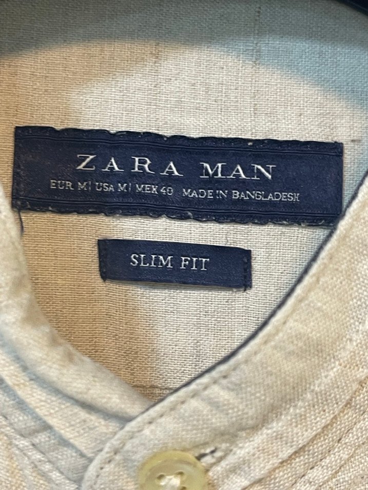 ZARA MAN KETEN GÖMLEK - Görsel 4