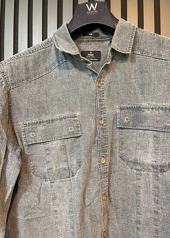 MAVİ SLİM FİT ERKEK GÖMLEK - Görsel 3