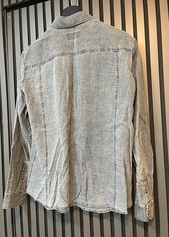 MAVİ SLİM FİT ERKEK GÖMLEK - Görsel 5