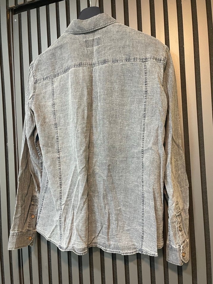 MAVİ SLİM FİT ERKEK GÖMLEK - Görsel 5