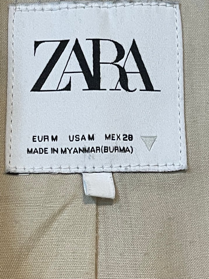 ZARA KETEN BLAZER CROP CEKET - Görsel 4