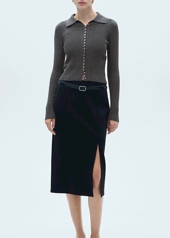 MANGO DEKORATIF DÜĞMELI KAZAK - Görsel 2