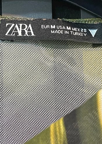 ZARA EKRU TEK OMUZ MİNİ ELBİSE - Görsel 3