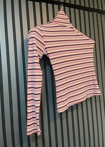 BATİK BALIKÇI YAKA TEK OMUZ BLUZ - Görsel 2