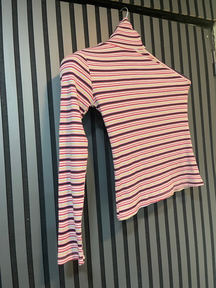 BATİK BALIKÇI YAKA TEK OMUZ BLUZ - Görsel 2