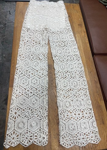 CREP WOMAN FASHİON DANTELLİ PANTALON - Görsel 2