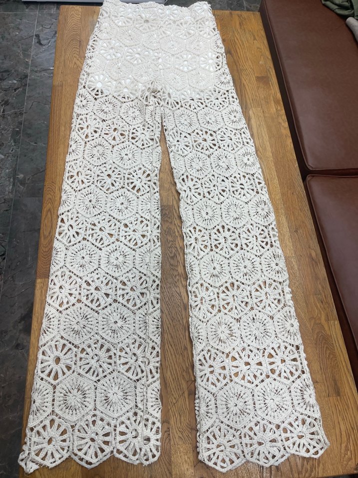 CREP WOMAN FASHİON DANTELLİ PANTALON - Görsel 2